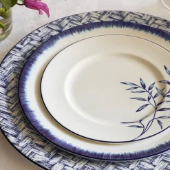 Halcyon Days Nina Campbell Serengeti Flower Salad Plate- Halcyon Days China|Halcyon Days