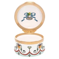 Halcyon Days Wedding Bells Enamel Box- Halcyon Days Enamels