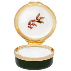 Halcyon Days Woodland Wildfire Robin Enamel Box- Halcyon Days Enamels