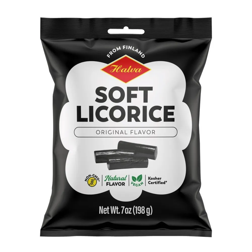 Halva European Style Black Licorice Bag- Sweets