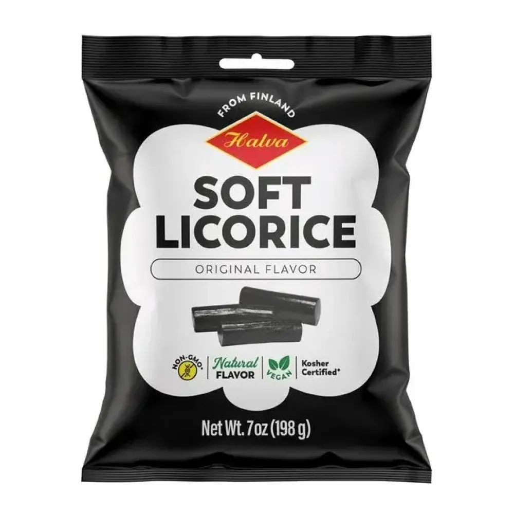 Halva European Style Black Licorice Bag- Sweets