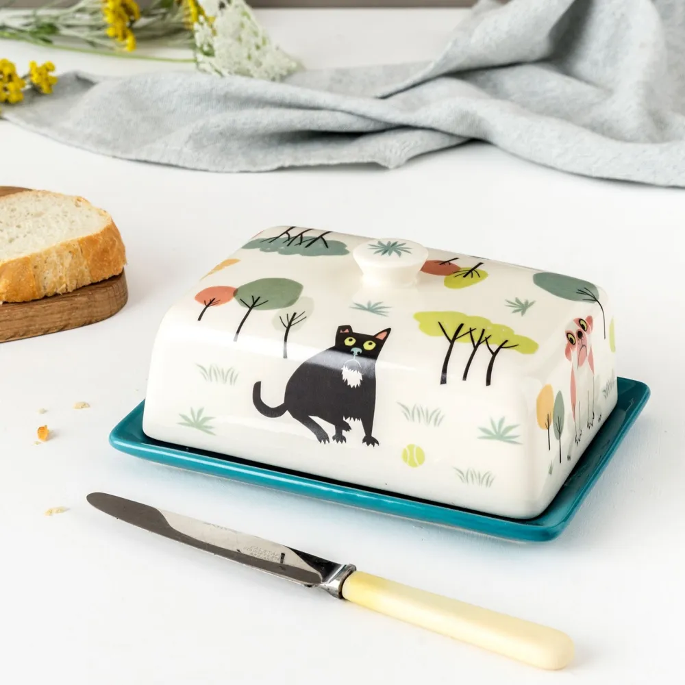Hannah Turner Dog Butter Dish- Kitchen Tools