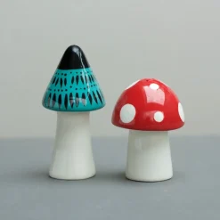 Hannah Turner Toadstool Salt & Pepper Shakers- Kitchen Tools