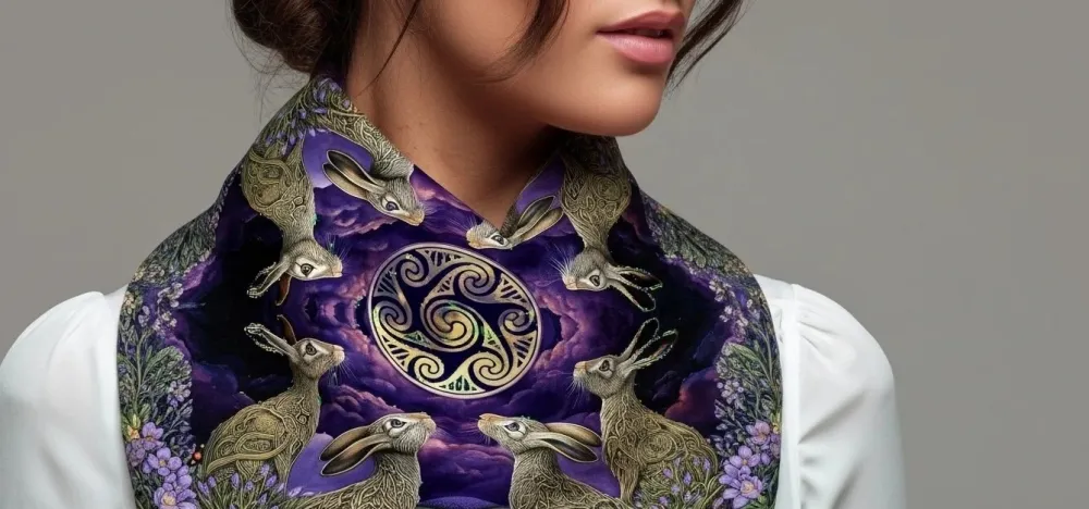 Hare Silk Heritage Collection Scarf- Scarves & Wraps