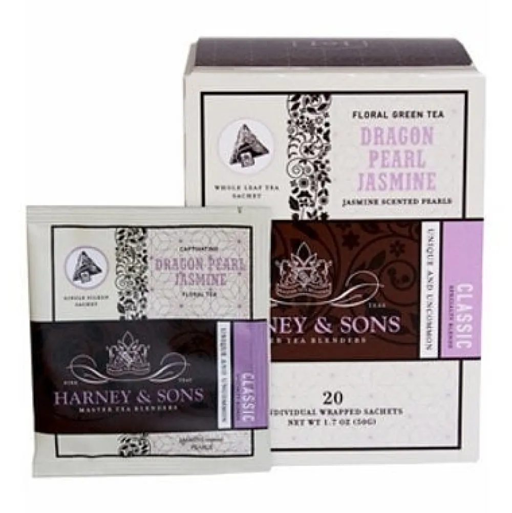 Harney & Sons Dragon Pearl Jasmine Green 20s- Harney & Sons