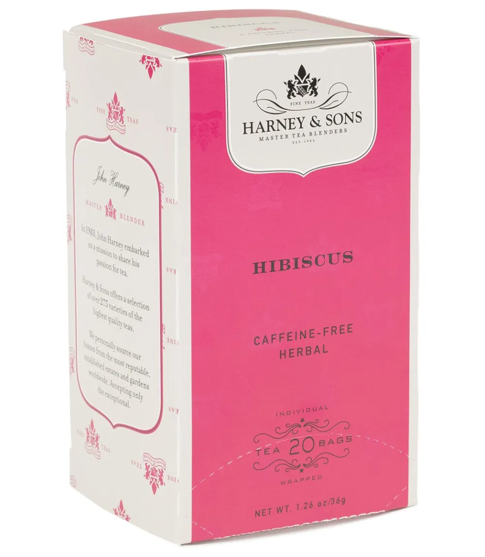 Harney & Sons Organic Hibiscus Herbal Premium 20s- Harney & Sons