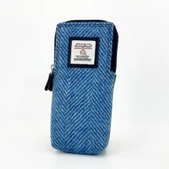 Harris Tweed Sky Blue Double Glasses Sleeve- Sunglasses & Cases