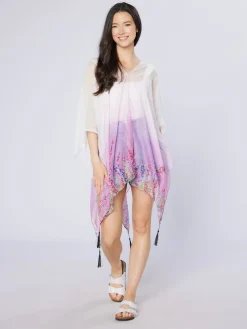 Heather Recycled Bottle Poncho- Scarves & Wraps