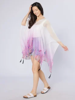 Heather Recycled Bottle Poncho- Scarves & Wraps