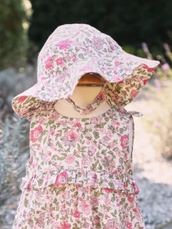 Heather White Baby Sunhat (One Size)- Childrenswear