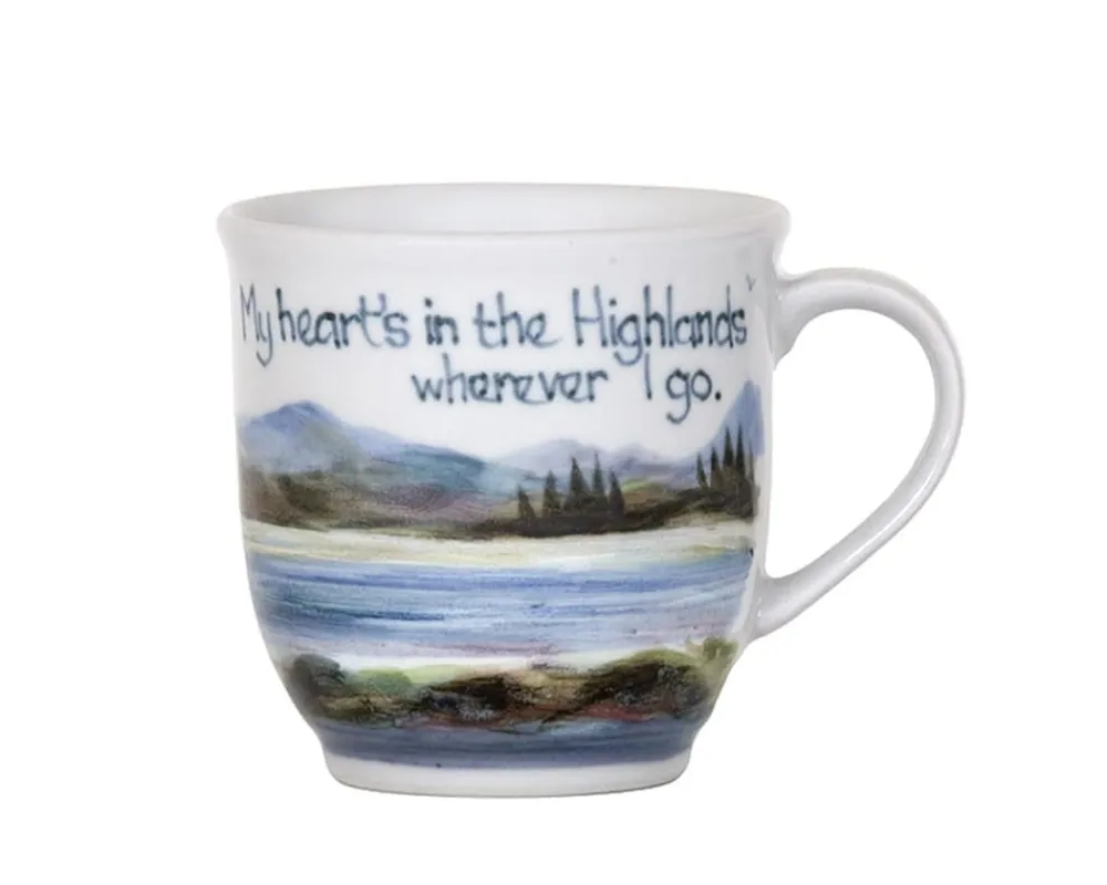 Highland Stoneware Heart in Highlands 425ml Mug- Highland Stoneware|Assorted Mugs