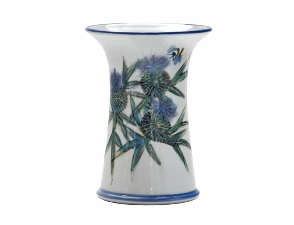 Highland Stoneware Thistle Small Cylinder Vase- Vases|Highland Stoneware