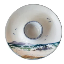 Highland Stoneware Seascape Egg Saucer- Highland Stoneware