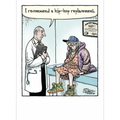 Hip Hop Replacement Greeting Card- Greeting Cards