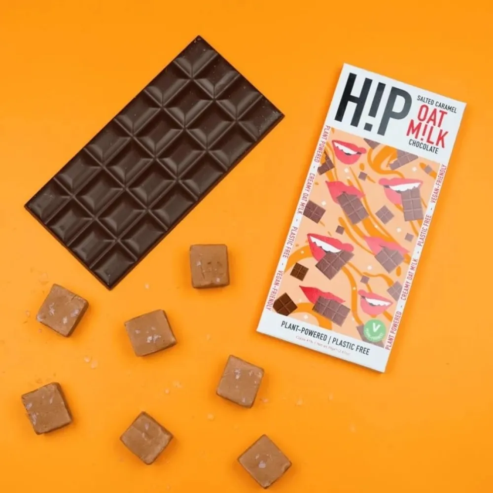 Hip Salted Caramel Oat Milk Chocolate Bar- British Chocolate