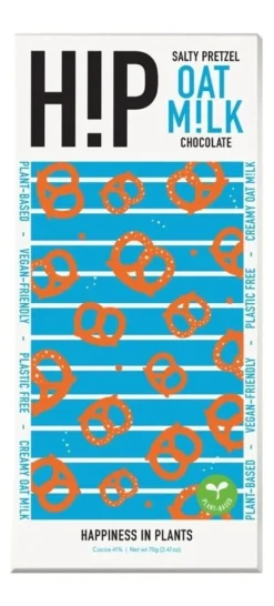 Hip Salty Pretzels Oat Milk Chocolate Bar- British Chocolate
