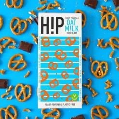 Hip Salty Pretzels Oat Milk Chocolate Bar- British Chocolate