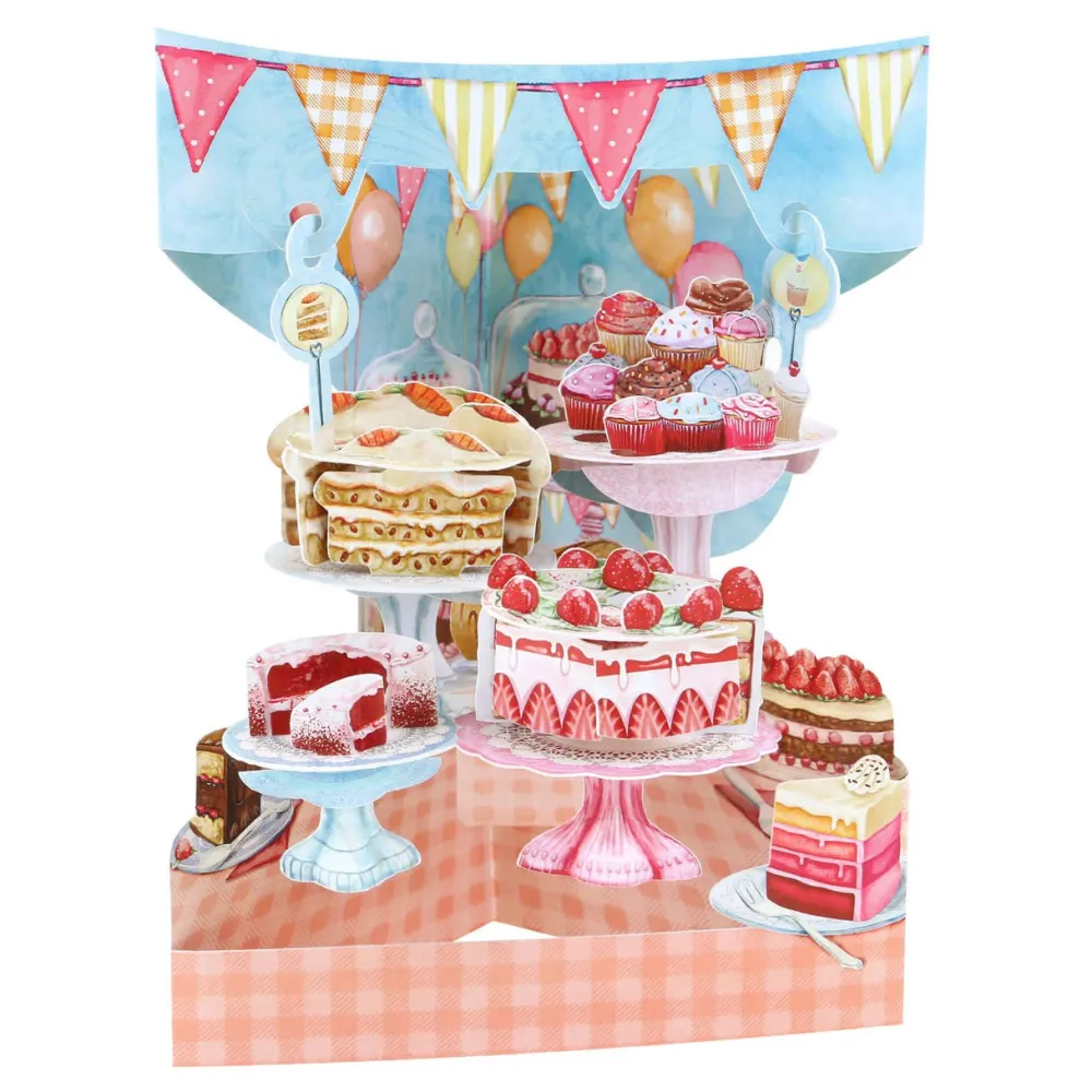 Home Baked Cakes Swing Card- Greeting Cards
