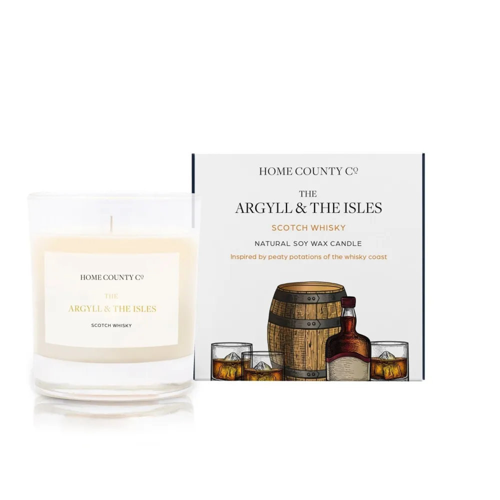 Home County Candle Co. The Argyll & The Isles (Scotch Whisky) Candle- Home Fragrance