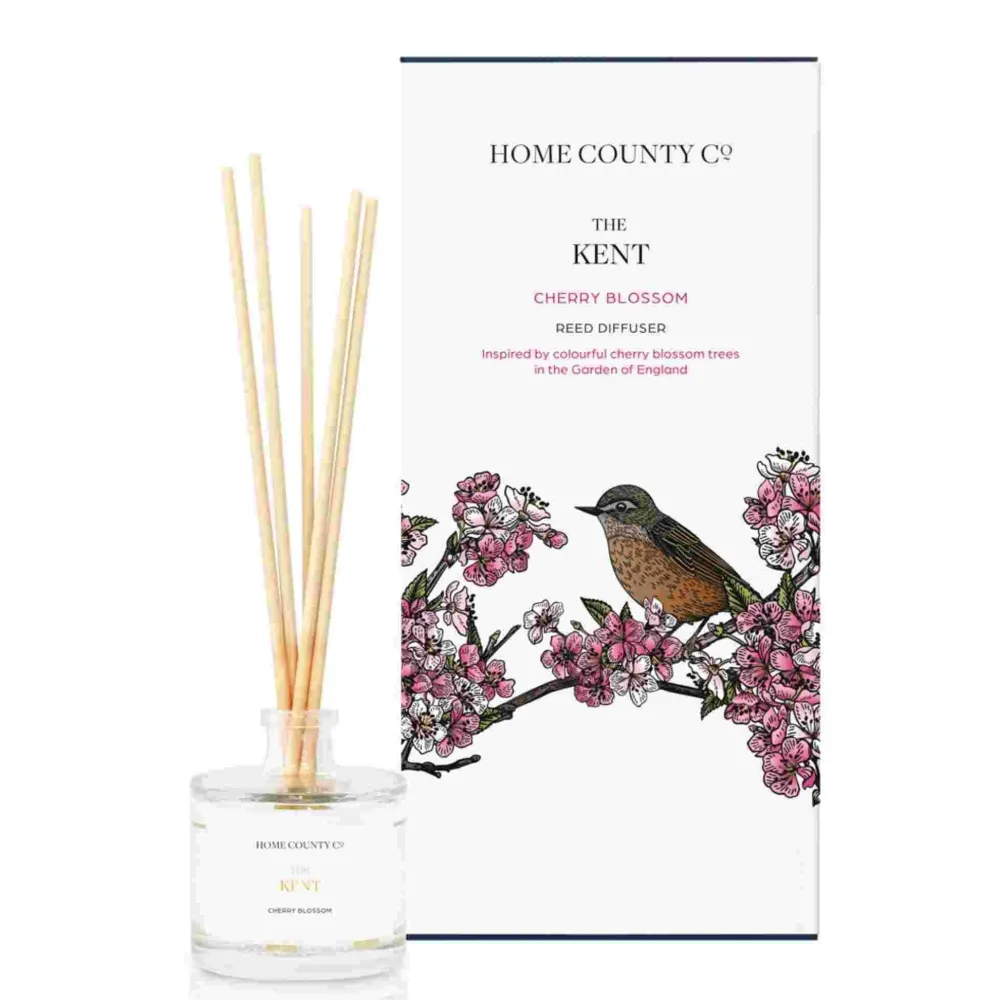 Home County Candle Co. The Kent (Cherry Blossom) Reed Diffuser- Home Fragrance
