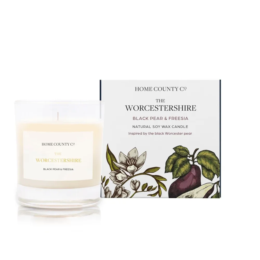 Home County Candle Co. The Worcestershire (Black Pear & Freesia) Candle- Home Fragrance