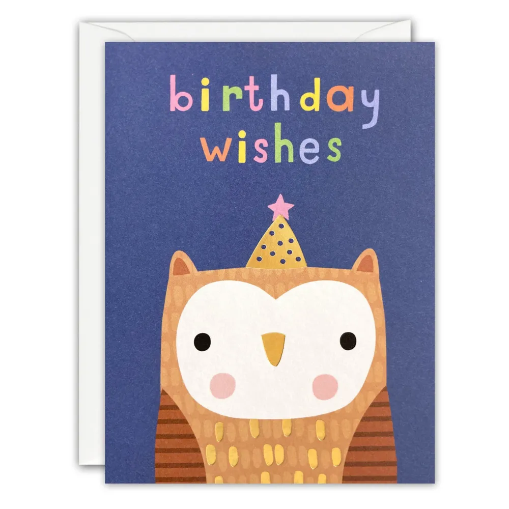Hooty Owl Birthday Card- Greeting Cards