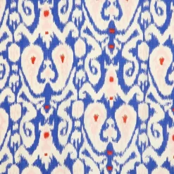 Ikat Print Blue Short Kimono- Robes, Nightgowns & Dresses