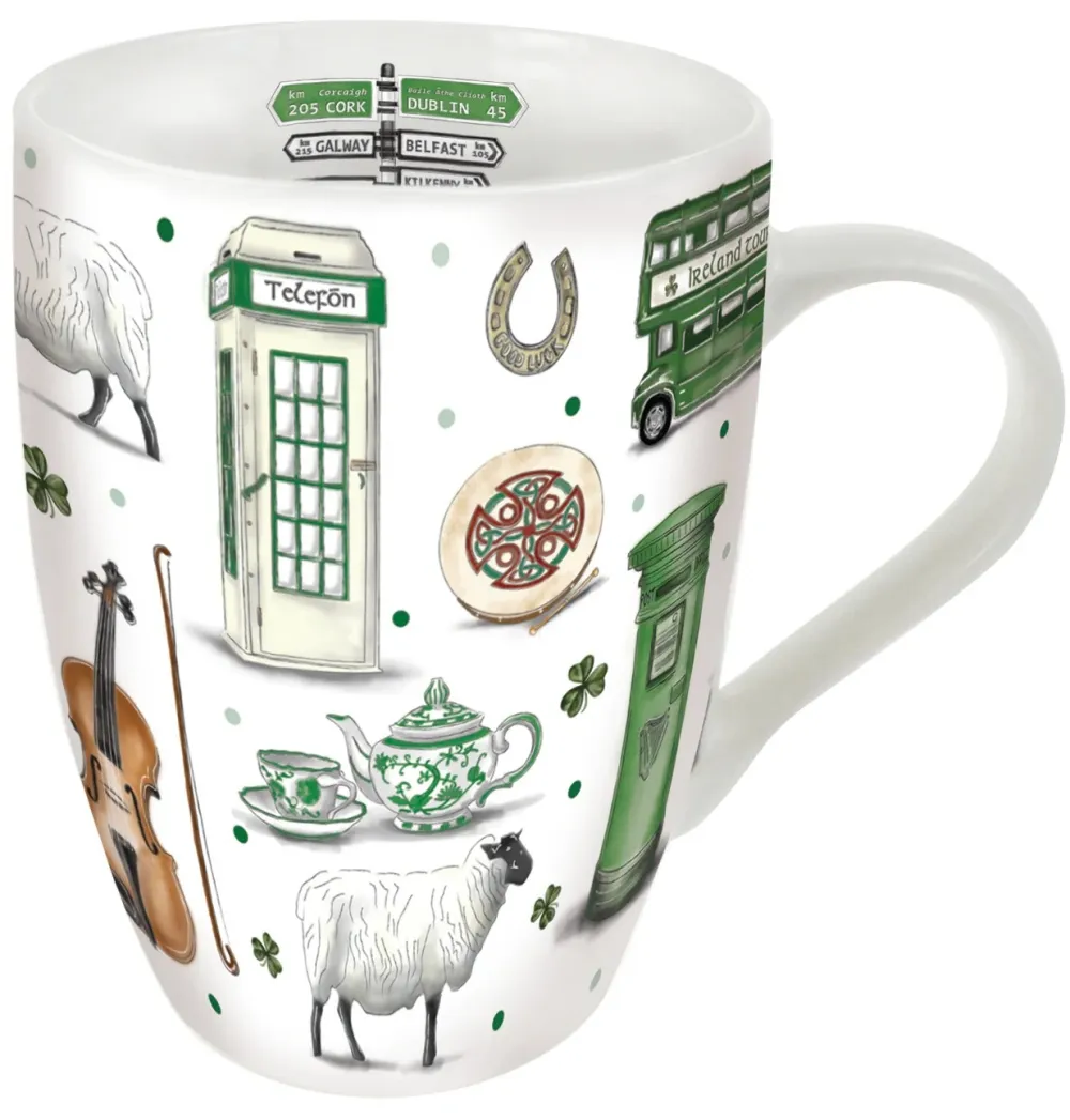 Impressions of Ireland Tulip Mug- Souvenirs|Assorted Mugs