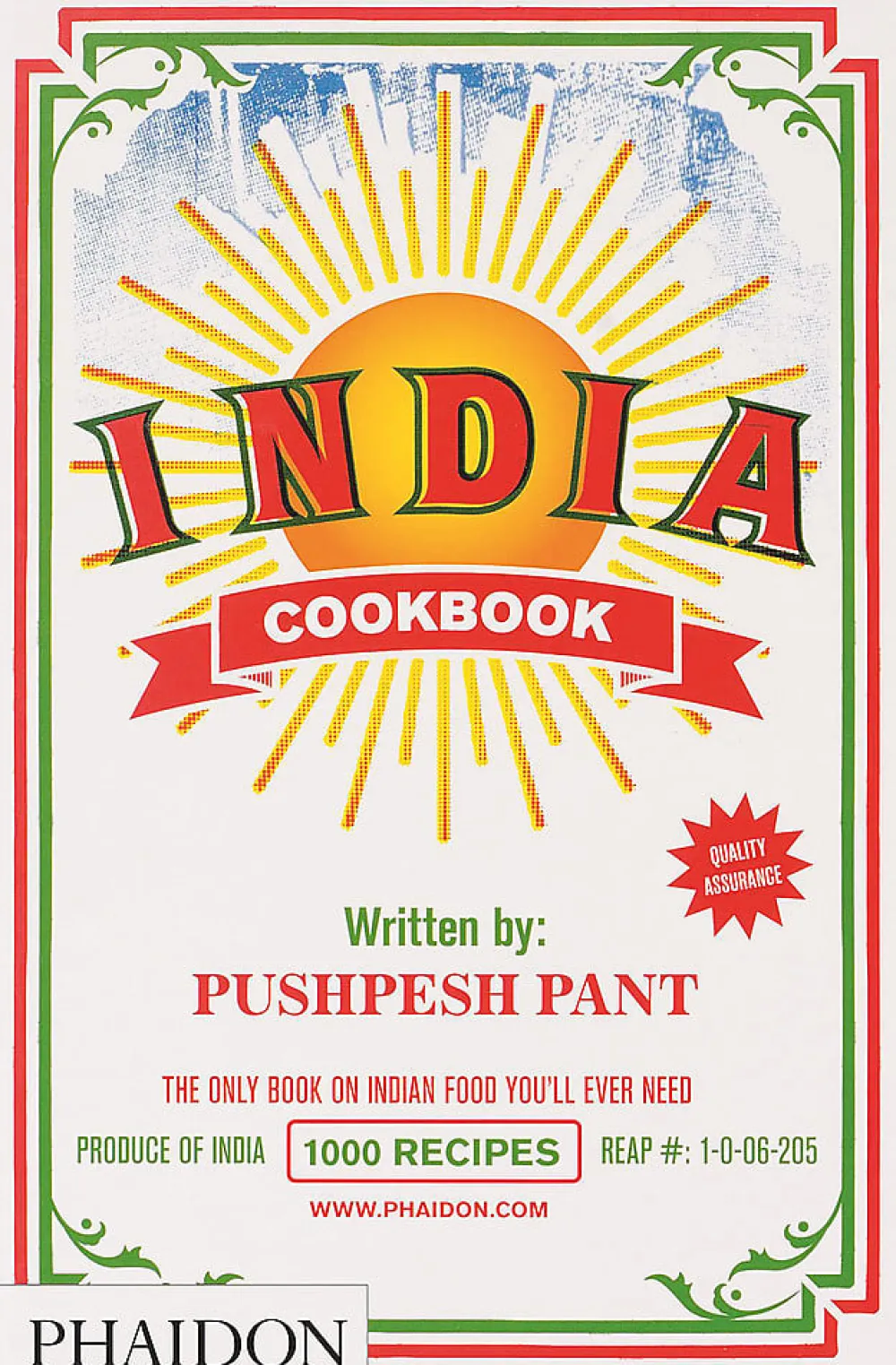 India Cookbook Hardcover- Books