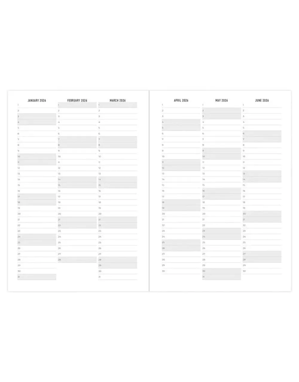 Inspire A5 Week to View Planner 2026, Navy- Journals & Other Stationery