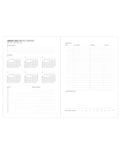 Inspire A5 Week to View Planner 2026, Navy- Journals & Other Stationery