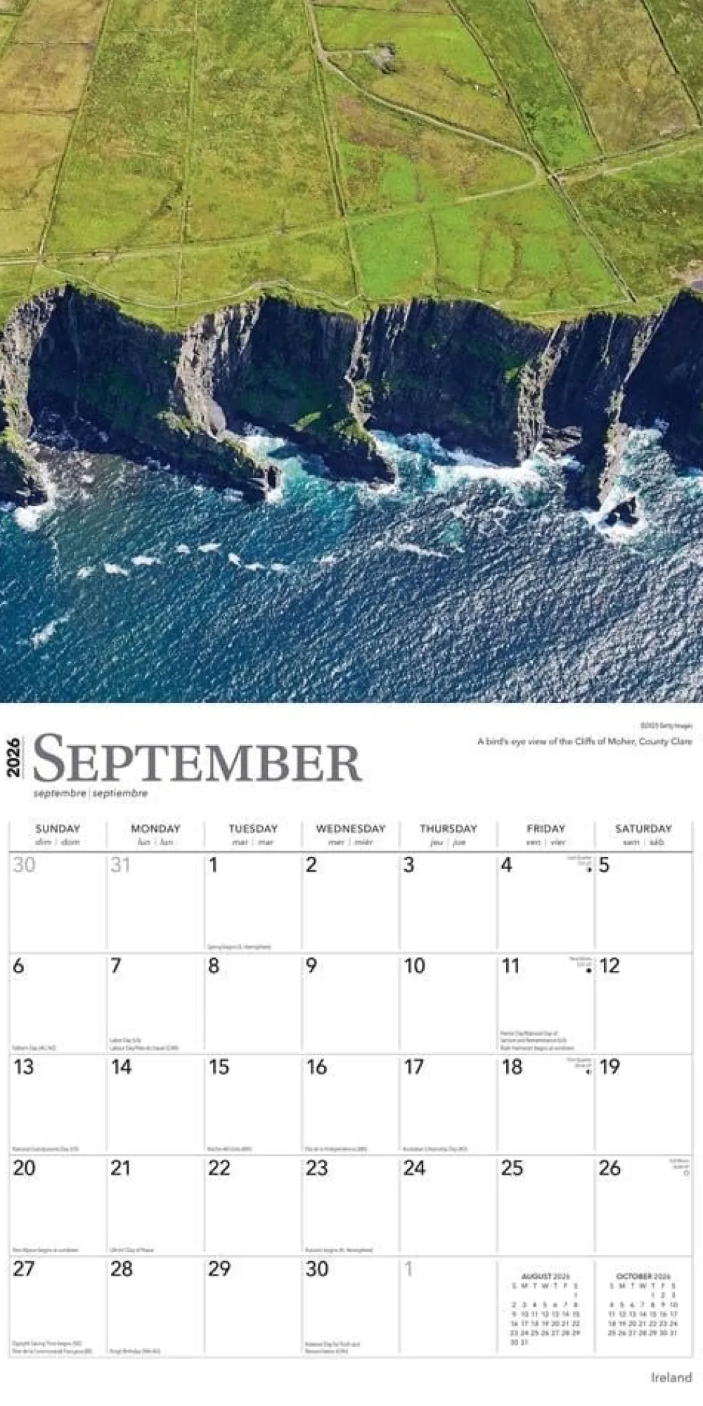 Ireland 2026 Square Wall Calendar- Calendars