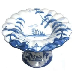 Isis Ceramics Blue Palladian Tea Cake Stand- Isis Ceramics|Serving Plates