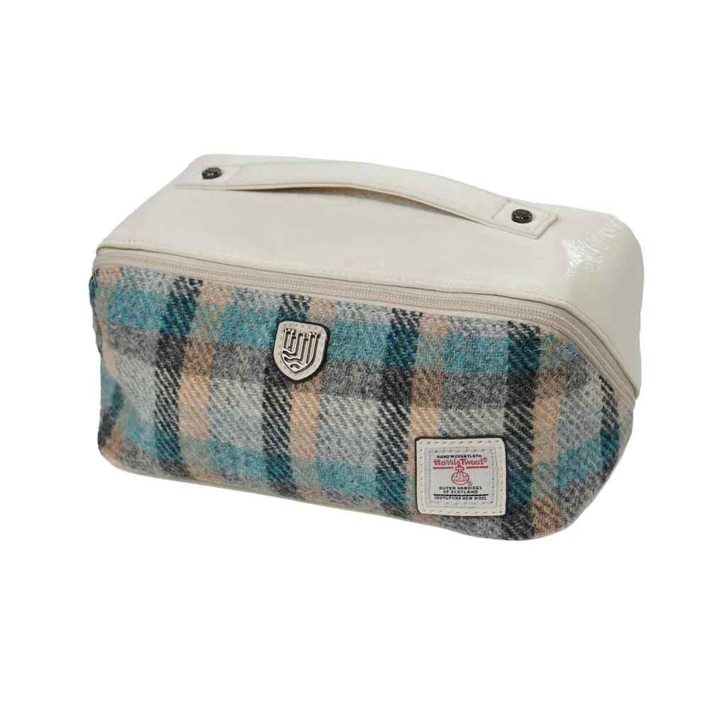 Islander UK Harris Tweed Islander Tartan Toiletry Bag- Bath Accessories