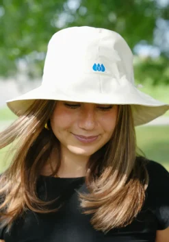 Ivory Rain Cap Bucket Hat- Hats|Rainwear & Umbrellas