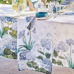 Jardin de Bretagne Bleu Cotton Napkin- Cotton Napkins