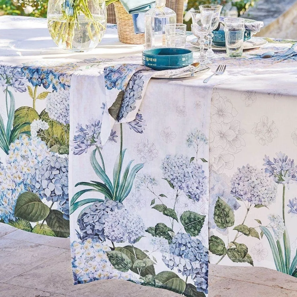 Jardin de Bretagne Bleu Table Runner- Table Runners
