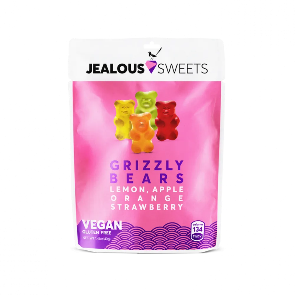 Jealous Sweets Grizzly Bear Gummies Pouch 40g- Sweets