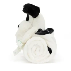 Jellycat Bashful Black & Cream Puppy Blankie- Soft Toys|Toys
