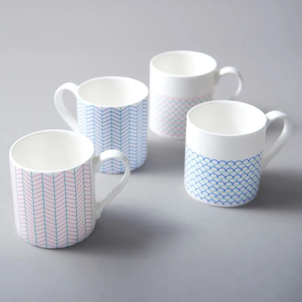 Jo Deakin Ebb Pink & Turquoise Mug- Assorted Mugs