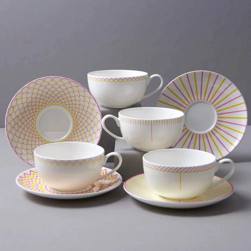 Jo Deakin Ebb Pink & Yellow Mug- Assorted Mugs