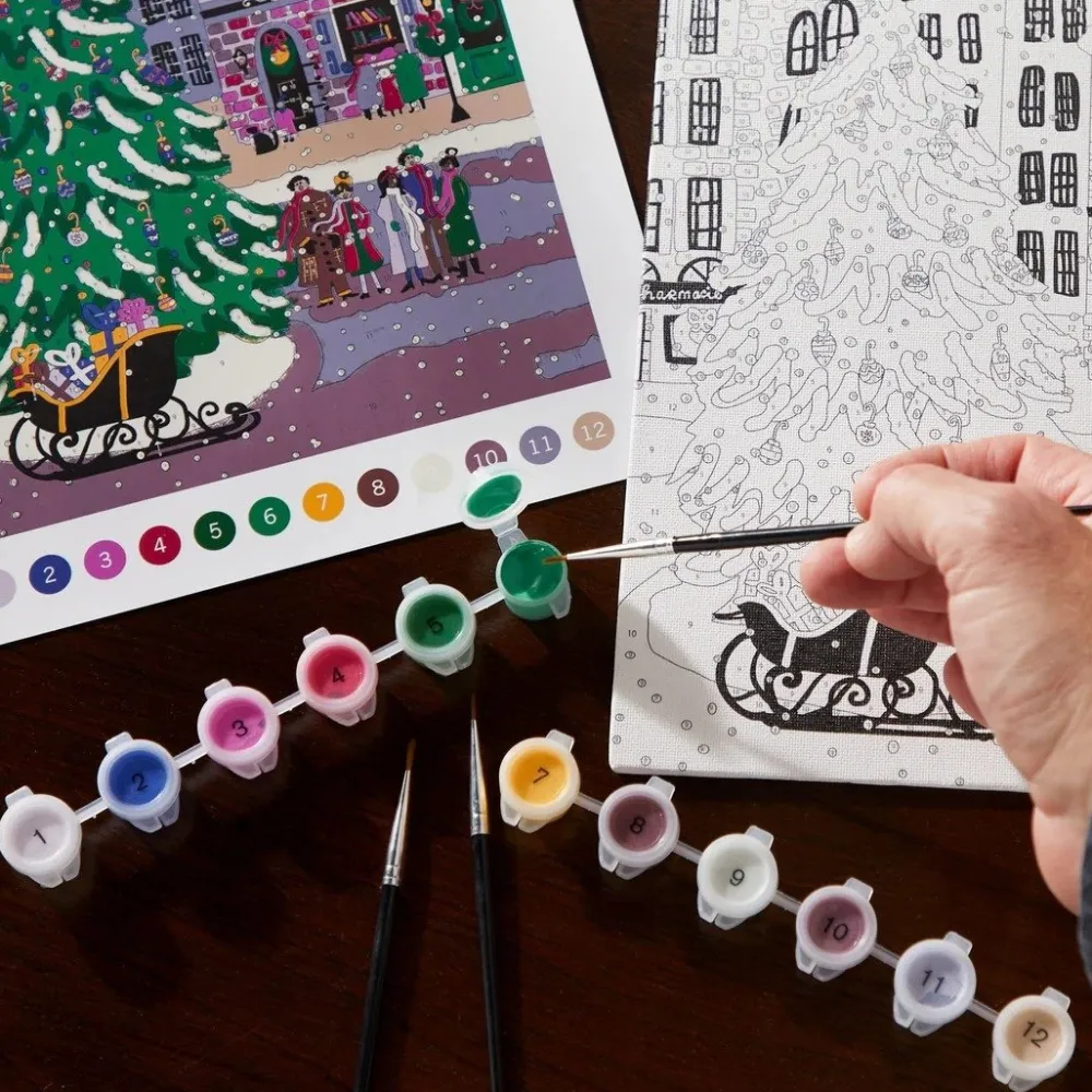 Joy Laforme Christmas Square Paint by Number Kit- Coloring Books & Crafts