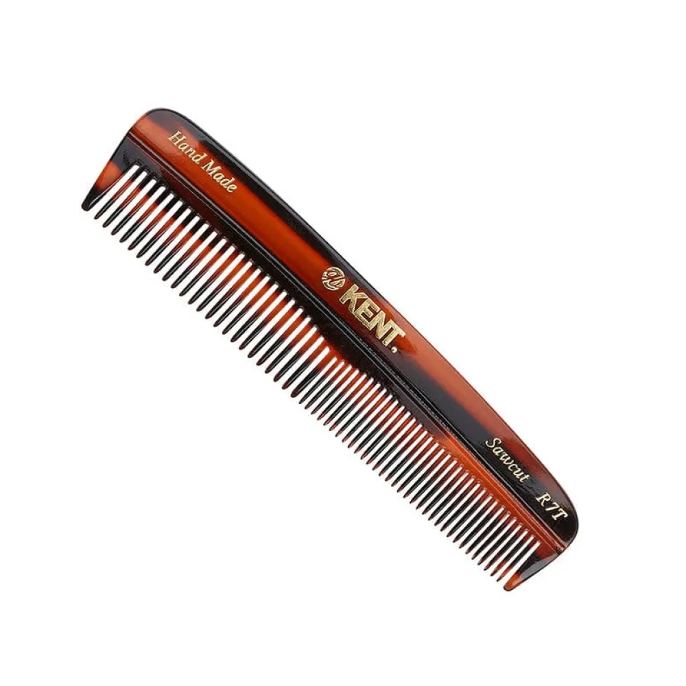 Kent R7T Pocket Comb for Thick & Fine Hair- Brushes & Combs