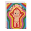 Kewpie Doll Foil Greeting Card- Greeting Cards