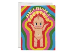 Kewpie Doll Foil Greeting Card- Greeting Cards