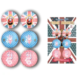 King Charles III Coronation Fridge Magnets (Pack of 6)- Souvenirs|King Charles Iii
