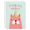 Kitty Wishes Birthday Card- Greeting Cards