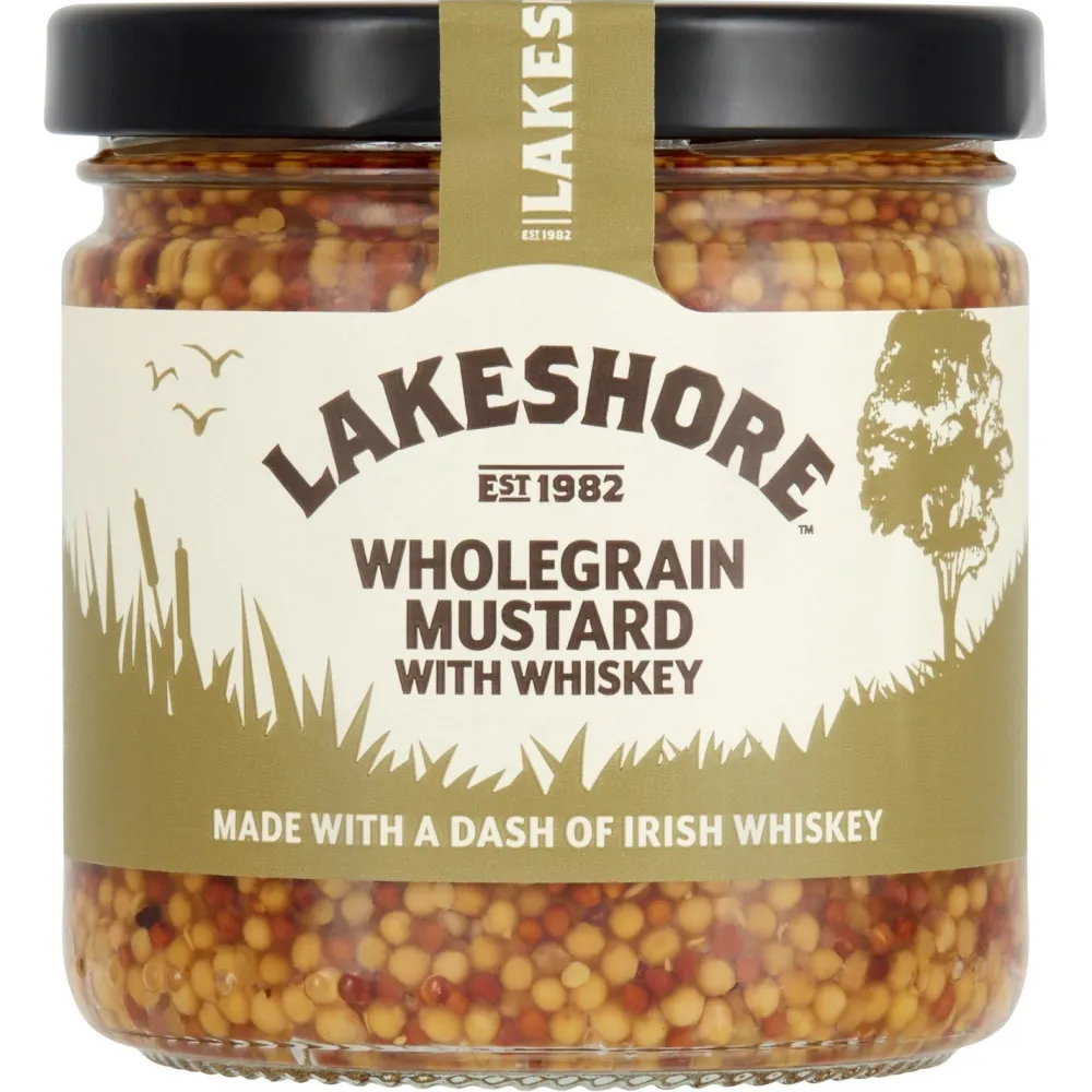 Lakeshore Wholegrain Mustard with Irish Whiskey- Groceries