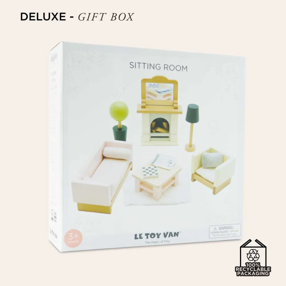 Le Toy Van Daisylane Dolls House Sitting Room Furniture Set- Toys