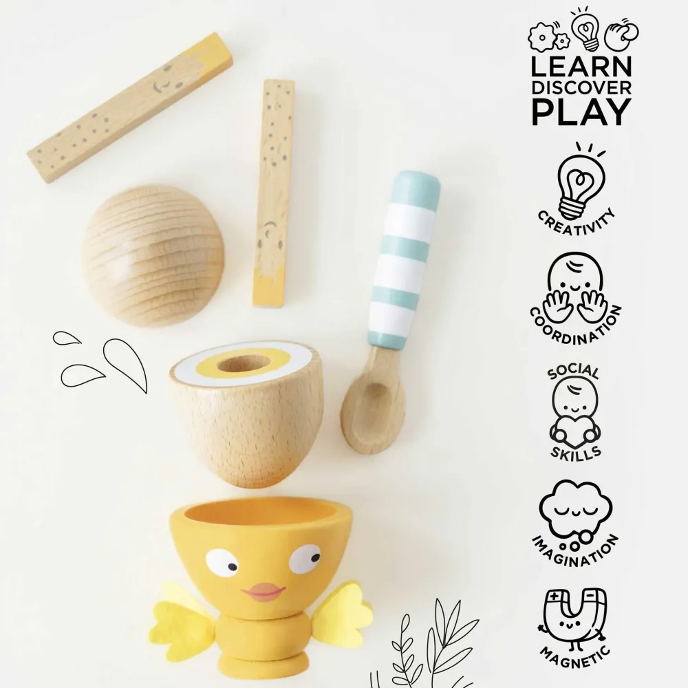 Le Toy Van Egg Cup & Soldiers- Toys